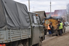 В Воткинске проходит ямочный ремонт дорог