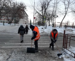 Городские дороги чистит МУП «ВГЭС»