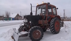 В Воткинске в усиленном режиме идет уборка снега