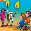 Пожары по причине детской шалости с огнем